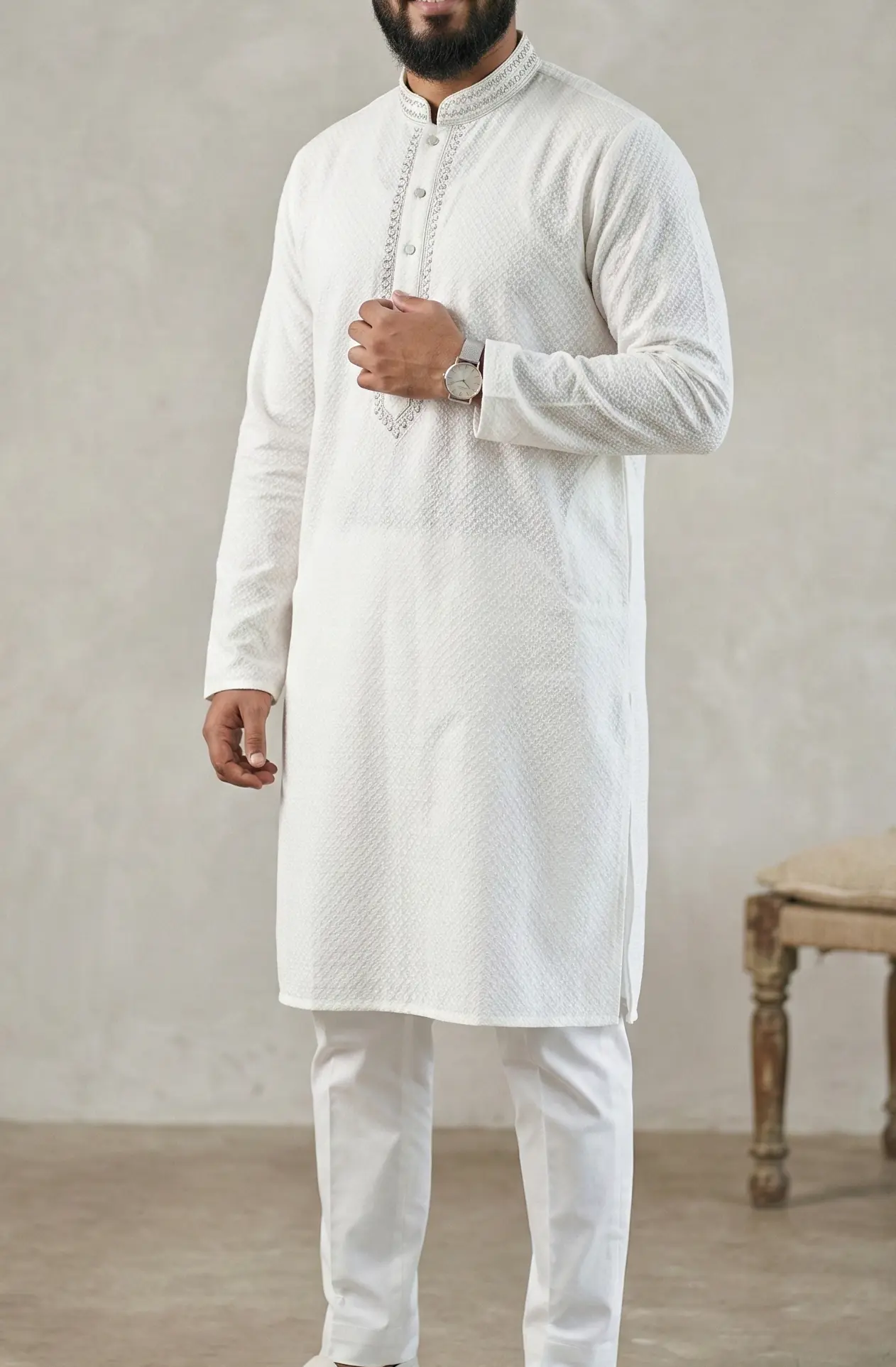 Alan Soly Panjabi - White